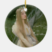 Ophelia (Öl auf Leinwand) Keramik Ornament (Hinten)