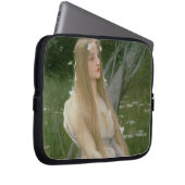 Ophelia (Öl auf Leinwand) Laptopschutzhülle (Vorne Rechts)