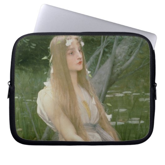 Ophelia (Öl auf Leinwand) Laptopschutzhülle (Vorderseite)