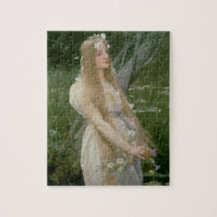 Ophelia (Öl auf Leinwand) Puzzle