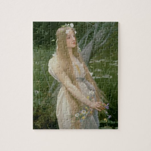Ophelia (Öl auf Leinwand) Puzzle (Vertikal)