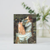Ophelia - Orange Tabby cat 46 Postkarte (Stehend Vorderseite)