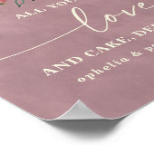Ophelia Pink Alles was du brauchst ist Liebe Hochz Poster (Ecke)