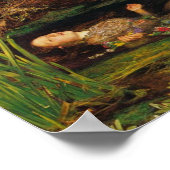 Ophelia - Sir John Everett Millais Poster (Ecke)