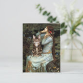 Ophelia - Tabby Tiger cat 30 Postkarte (Stehend Vorderseite)