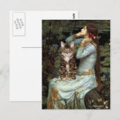Ophelia - Tabby Tiger cat 30 Postkarte (Vorne/Hinten)
