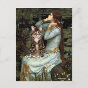 Ophelia - Tabby Tiger cat 30 Postkarte