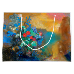 Ophelia unter den Blume, Redon Large Gift Bag Große Geschenktüte