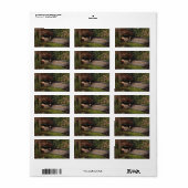 Ophelia von John Everett Millais Adressaufkleber (Vorne)