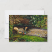 Ophelia von John Everett Millais Dankeskarte (Vorderseite)