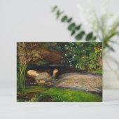 Ophelia von John Everett Millais Dankeskarte (Stehend Vorderseite)