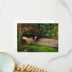 Ophelia von John Everett Millais Dankeskarte