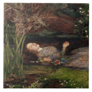 Ophelia von John Everett Millais Fliese