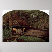 Ophelia von John Everett Millais Poster (Vorne)