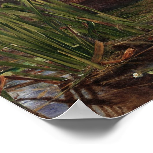 Ophelia von John Everett Millais Poster (Ecke)