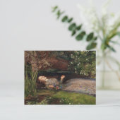 Ophelia von John Everett Millais Postkarte (Stehend Vorderseite)