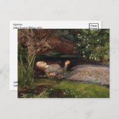 Ophelia von John Everett Millais Postkarte (Vorne/Hinten)
