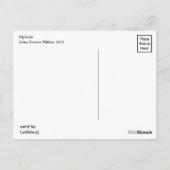 Ophelia von John Everett Millais Postkarte (Rückseite)