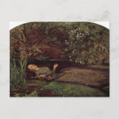 Ophelia von John Everett Millais Postkarte (Vorderseite)