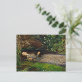 Ophelia von John Everett Millais Postkarte (Stehend Vorderseite)