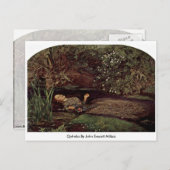 Ophelia von John Everett Millais Postkarte (Vorne/Hinten)
