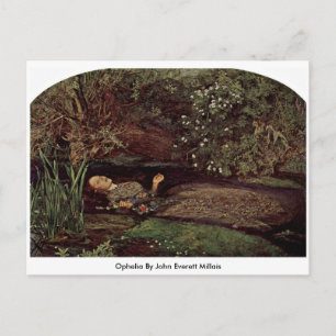 Ophelia von John Everett Millais Postkarte