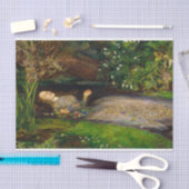 Ophelia von John Everett Millais Seidenpapier (Handwerk)