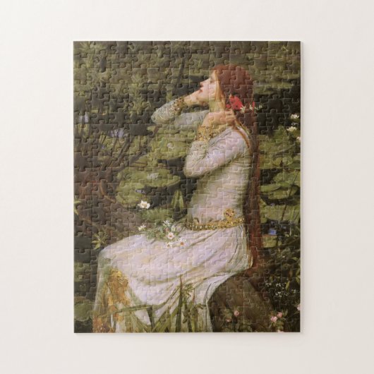 Ophelia von John Waterhouse Puzzle (Vertikal)