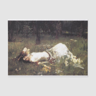 Ophelia von John William Waterhouse Decoupage Seidenpapier
