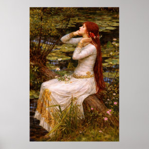 Ophelia von John William Waterhouse Poster