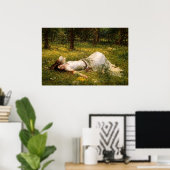 Ophelia von John William Waterhouse Poster (Heimbüro)