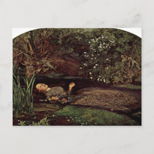 Ophelia von Millais, John Everett (Höchste Qualitä Postkarte