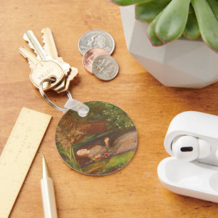 Ophelia von Millais, Vintage Viktorianische Kunst Schlüsselanhänger