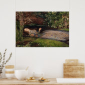 Ophelia von Sir John Everett Millais Poster (Küche)