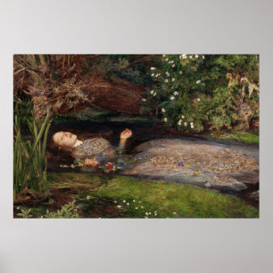Ophelia von Sir John Everett Millais Poster
