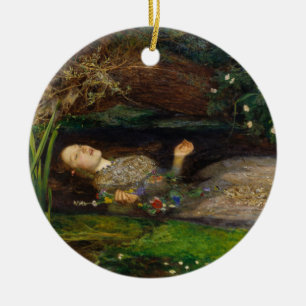 Ophelie, c. 1852 von Sir John Everett Millais Keramik Ornament