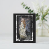 Ophelie in Weiß Postkarte (Stehend Vorderseite)