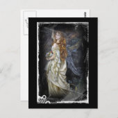 Ophelie in Weiß Postkarte (Vorne/Hinten)