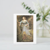 Ophelie mit Bouquet Postkarte (Stehend Vorderseite)
