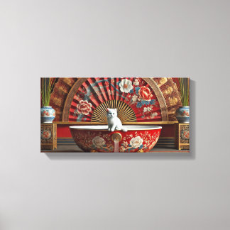 Ophelie nimmt ein Bad Leinwanddruck