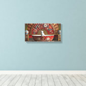 Ophelie nimmt ein Bad Leinwanddruck (Insitu (Holzboden))