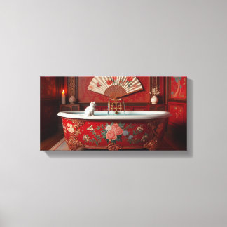 Ophelie nimmt ein Bad Leinwanddruck