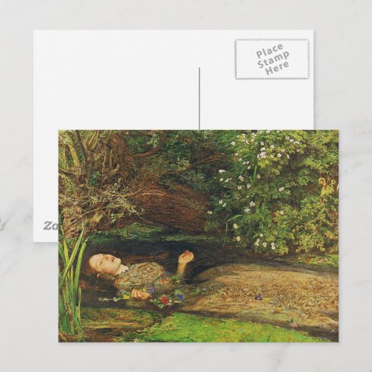 Ophelie Postkarte (Vorne/Hinten)