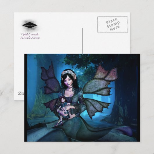 Ophelie Postkarte (Vorne/Hinten)