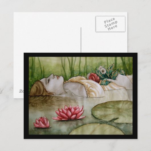 Ophelie Postkarte (Vorne/Hinten)