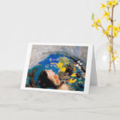 Ophelie, Redon Karte (Gelbe Blume)