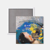 Ophelie, Redon Magnet (Vorderseite/Rückseite)