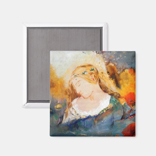 Ophelie, Redon Magnet (Vorderseite/Rückseite)