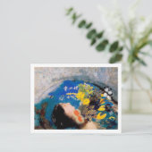 Ophelie, Redon Postkarte (Stehend Vorderseite)