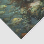 Ophelie sinkt mit dem Fisch Seidenpapier (Ausschnitt)